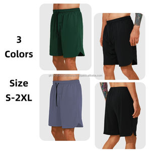 Pantalones cortos para correr con cordón ajustable para hombre con logotipo personalizado y bolsillos, pantalones cortos deportivos transpirables de secado rápido para entrenamiento en el gimnasio - Product Image 6