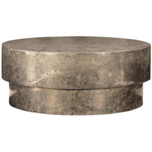 Wholesale Handcrafted Round Antique <b>Copper</b> Coffee <b>Table</b> Metal Drum Center <b>Table</b> with Modern Honeycomb Textured Pattern - Product Image 5