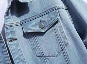 Women's Vintage Washed Denim Jacket Casual Long Sleeves Button up <b>Jeans</b> Coat Stylish Outerwear Jacket For Women - Product Image 4