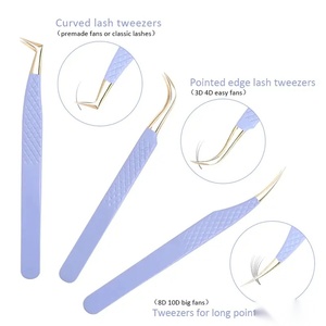แหนบต่อขนตาปลายเรียบ 135 มม. ทำจากสแตนเลสคุณภาพสูง สำหรับต่อขนตา - Product Image 2