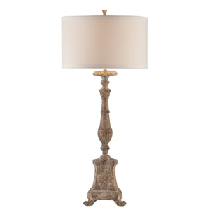 Lampe de table contemporaine en acier inoxydable avec abat-jour en tissu blanc, ampoule E26, commande par interrupteur, lumière décorative pour salon - Product Image 5
