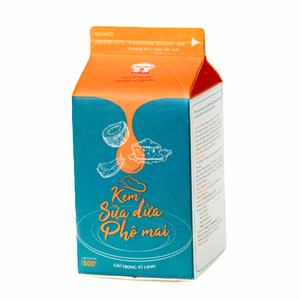 Vente Fabricant Crème Non Laitière de Qualité Supérieure HALAL OEM/ODM Crème de Dessert au Fromage de Noix de Coco 500G pour Café & Thé au Lait - Product Image 1