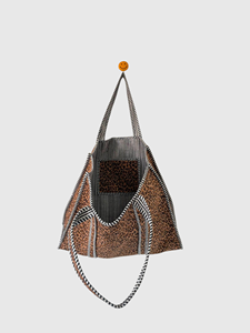 Bolso de mano de lona con estampado de leopardo, diseño abierto para ir de compras, estilo de moda para todas las estaciones - Product Image 5
