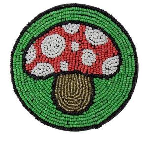 Modern Art Beaded Cocktail Coasters <b>Table</b> <b>Protection</b> Mats & Pads Handcrafted for Dining <b>Table</b> - Product Image 5