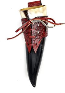Cuerno Vikingo para Beber de Diseño Perfecto con Soporte, Diseño Único Hecho a Mano, Estilo Feng Shui, Logotipo Personalizado, Alta Calidad - Product Image 2