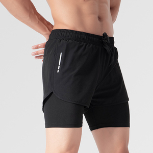 Pantalones Cortos Deportivos Casuales para Hombre, de Doble Capa, Transpirables, Anti-UV, de Secado Rápido, Compresión, Malla de Poliéster - Product Image 5