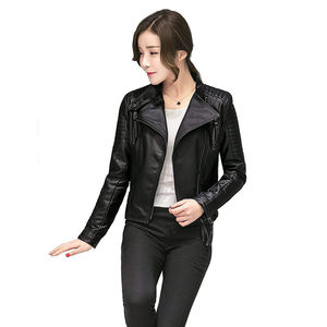 Chaqueta Corta de Piel de Oveja para Mujer, Estilo Urbano, Ligera, Moderna, Manga Larga, Servicio OEM, Chaquetas para Mujer - Product Image 5