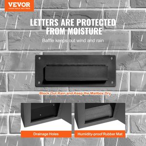 Cassetta Postale da Parete in Acciaio Rinforzato 2.8-7.9'' con Serratura a Combinazione 13x7x17'' - Organizzatore da Parete per Chiavi e Posta - Product Image 2