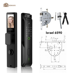 Serratura Intelligente per Appartamenti in Legno e Acciaio, Riconoscimento Facciale, Grande Capacità Utenti, Costruzione in Lega di Alluminio, Impermeabile IP65, Facile da Gestire - Product Image 1