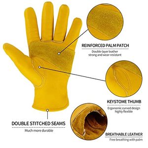 Guantes de Seguridad de Piel de Oveja de Calidad Superior para Uso Industrial, Jardinería y Construcción, Protección Extrema para las Manos - Product Image 3