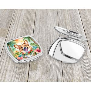 Corgi Luau miroir de maquillage de voyage Compact pour femmes et filles Portable pliant poche cadeau décoratif taille de poche - Product Image 3