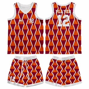 Conjunto de Uniforme de Baloncesto Personalizado, Jersey y Pantalones Cortos Sublimados para Equipo, Ropa Deportiva Transpirable que Absorbe la Humedad, Fabricante - Product Image 1