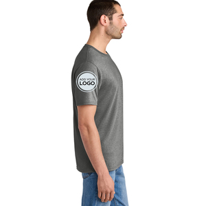 T-shirts tri-blend de qualité supérieure, personnalisables avec logo, impression sérigraphique, vente en gros, t-shirts unis en vrac. - Product Image 2