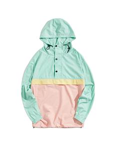 Chaqueta Cortavientos Casual Personalizada 2024 al por Mayor, Transpirable, con Cuello Alto y Cremallera, Ropa de Exterior Resistente al Viento para Hombre - Product Image 1