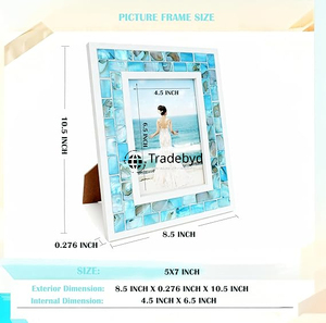 กรอบรูปฝังมุกหรูหรา งานฝีมือเคลือบเงา ตกแต่งบ้าน โดย Tradebyd - Product Image 3