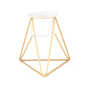 Nouvelle Arrivée Vintage : Support en Fer pour Pot de Fleurs, Jardinière Métallique pour Fleurs Artificielles, Support Doré, Pot de Fleurs Thermolaqué – Le Moins Cher - Product Image 2