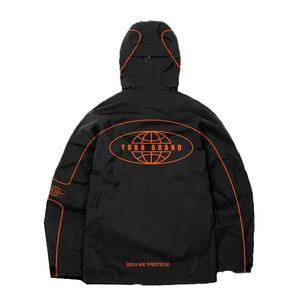 Survêtement coupe-vent coquille deux pièces personnalisé pour hommes ensembles grande taille impression solide réfléchissante respirant et coupe-vent - Product Image 5