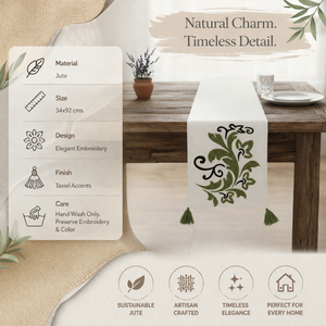 Export Quality Printed Fabric <b>Table</b> <b>Runner</b> for Home Kitchen Wedding Party Restaurant and Cafe | Available for Affordable Price - Product Image 5