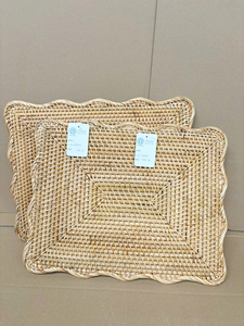 Best selling scalloped rectangle <b>placemat</b> make in Vietnam with best price OEM ODM color - Product Image 4