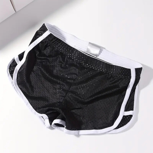 Pantalones Cortos Deportivos Transpirables de Malla Sólida para Adultos, Color Negro, Ropa Deportiva para Gimnasio, Pantalones para Correr, Pantalones de Baloncesto para Hombre de Secado Rápido - Product Image 3
