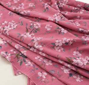 Tissu en coton biologique respirant et écologique imprimé floral, poids moyen 120 GSM, largeur 43/44 pouces, sur mesure - Product Image 3