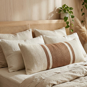 Soft Touch Woven Pillow Sham Premium Quality Designer Summer Collection Woven 30X50 Cushion <b>Cover</b> Durable Zipper - Product Image 6