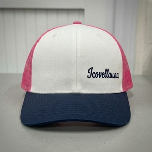 Casquette Trucker personnalisée à 6 panneaux, devant structuré, dos en maille, visière incurvée, logo brodé, fermeture à pression réglable, OEM, marque privée - Product Image 1