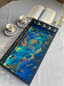 Bandeja de madera impresa para manualidades, costura y organización de abalorios, ideal para sala de hobby, también como plato de servicio, venta al por mayor - Product Image 2