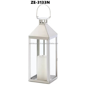 Farol de Metal Forjado con Textura Rústica, Siluetas Artísticas Recortadas, Hecho a Mano por Zahid Exports para Navidad, Importado de India - Product Image 2