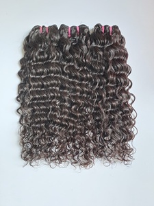 Extensions de cheveux vierges russes Remy 100 % alignées sur les cuticules, non traitées, double trame machine, couleur personnalisable, cheveux humains indiens - Product Image 3