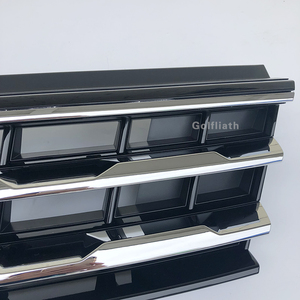 Calandre avant noire mate avec écran de Protection contre les insectes filet en maille nouvelle condition pour <span class=keywords><strong>Volkswagen</strong></span> pour Tiguan L R Line ABS voiture Gri - Product Image 3