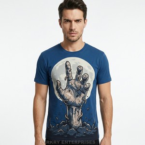 T-shirt personnalisé pour homme, imprimé graphique minimaliste Soundwave, en coton, style streetwear, haut de mode, fabricant en gros - Product Image 4