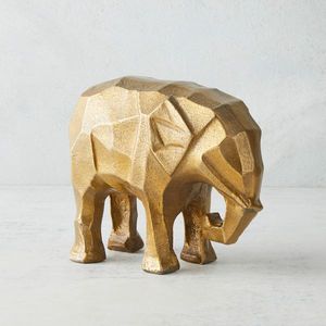 Figura de Elefante de Metal Contemporánea, Escultura Artística Hecha a Mano para Decoración de Mesa de Salón - Product Image 3