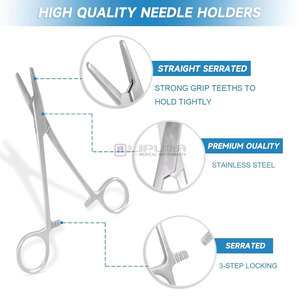 Complete Suture Practice <b>Kit</b> Veterinary Students Premium Silicone Suturing Pad Pre-Cut Wounds Threads <b>School</b> Medic Instruments - Product Image 2