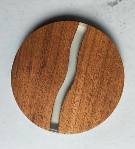 Nuevo Posavasos de Madera 2026 con Diseño de Resina, Juego de Posavasos Personalizados para Bebidas de Desayuno, Tapetes y Almohadillas, Mantel Individual al Mejor Precio - Product Image 5