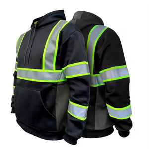 Sudadera de Seguridad Vial de Alta Visibilidad ANSI/EN Clase 3, Económica, con Luces LED Reflectantes, Impermeable, para Invierno - Product Image 4