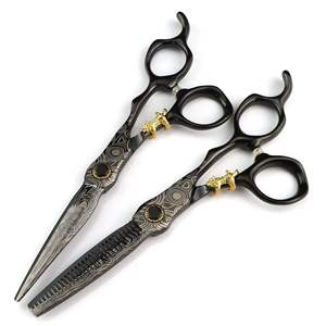 Ciseaux de coiffure 6'' en acier inoxydable JP, ensemble de ciseaux de barbier professionnels pour la coupe de cheveux, avec sac inclus - Product Image 5