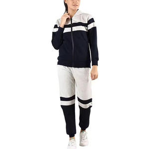 Conjunto Deportivo con Capucha para Mujer de la Mejor Calidad, Diseño Color Block, Cierre de Cremallera, Manga Larga, Ropa Casual de Otoño, Sudadera con Bolsillos Laterales - Product Image 1