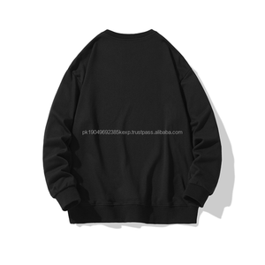 Pull à capuche à manches longues uni Eco Sweatshirt élégant à épaules tombantes Heavy Man Hoodies - Product Image 3