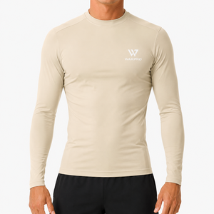 Custom Unisex Rash Guard Long Sleeve <b>Compression</b> <b>Shirt</b> Breathable Quick Dry UV Protection Eco-Friendly Gym Fitness Sportswear - Product Image 3