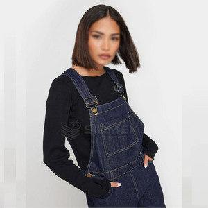 <b>Women</b> Jeans <b>Overall</b> Dungarees Casual Wear High Quality Cotton Bib <b>Overalls</b> Workwear Streetwear Fashion Custom Size & Color - Product Image 4