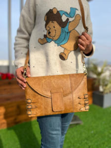 New Unique Designer Genuine Leather Handbag Stylish and High Quality Hot Selling Shoulder Bag Real Leather Women's Sling Bags - Product Image 4