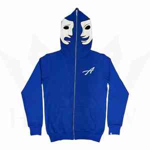 เสื้อฮู้ดดี้ผู้ชายราคาถูก ปี 2026 รุ่น Assali Laugh Now Cry Later แบบซิปเต็มตัว สีเทาคลาสสิก ผ้าฝ้าย 100% หนัก 500gsm - Product Image 2