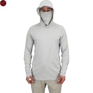 Sudadera con Capucha UPF 50+ para Pesca, Secado Rápido, Manga Larga, Protección Solar, con Máscara Integrada, para Campismo al Aire Libre - Product Image 1