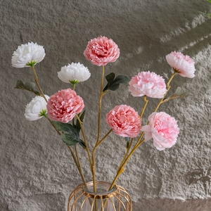 Flores artificiales <span class=keywords><strong>Ranunculus</strong></span> <span class=keywords><strong>Asiaticus</strong></span> de alta calidad al por mayor tallos individuales para centro de mesa de boda decoraciones para el hogar - Product Image 3