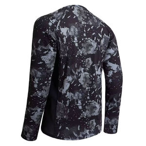 เสื้อยืดแขนยาวลายพรางสำหรับผู้ชาย ผ้าถัก ระบายอากาศ แห้งเร็ว สปอร์ต คอกลม ทรงปกติ ผ้าฝ้าย 180 กรัม - Product Image 3
