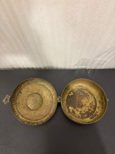 Boîte de rangement vintage en laiton gravée à la main, style Mid-Century Modern, pour salon et salle à manger - Product Image 5