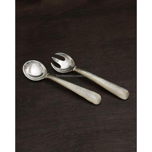 High Polish Salad Server <b>Set</b> High Grade Stainless Steel Salad <b>Spoon</b> <b>And</b> <b>Fork</b> Cutlery <b>Sets</b> With Custom Logo Printing - Product Image 6