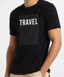T-shirt en coton uni pour homme, coupe classique, doux et respirant, col rond, décontracté, pour l'été, streetwear quotidien, vente au détail - Product Image 3