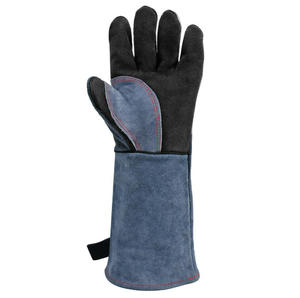 Guantes de Seguridad de Cuero para Soldadura MIG, Personalizables, de Alta Calidad, Protección Completa para los Dedos, Anti-Impactos, Transpirables, Forrados de Algodón, Rectos - Product Image 3